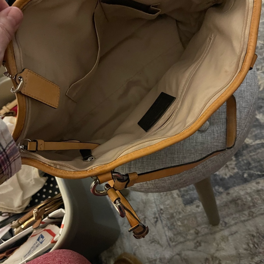 Coach Vintage Authentic Handbag Light Brown - image 5